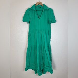 me & em green dress ME+EM Green Maxi Dress – OWNI main image 1